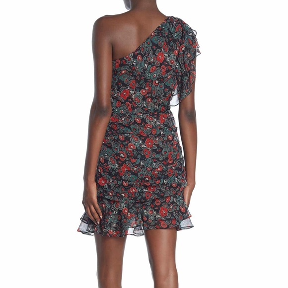 Veronica Beard Silk Ruffle Mini Dress - Picture 3 of 8